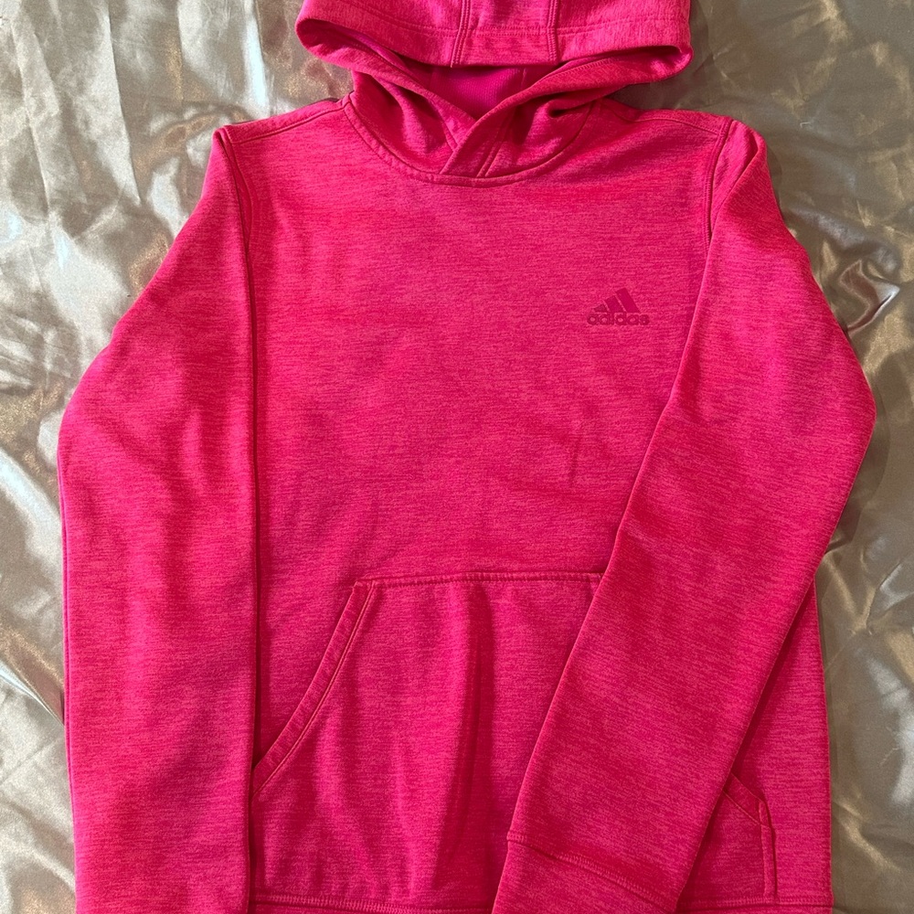 Adidas Vibrant Pink Fleece Hoodie